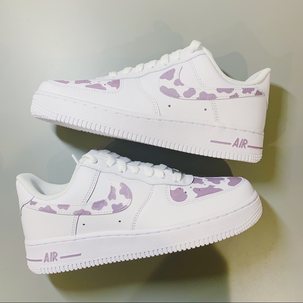 Sizes Available Custom Cow Nike Air Force 1’s